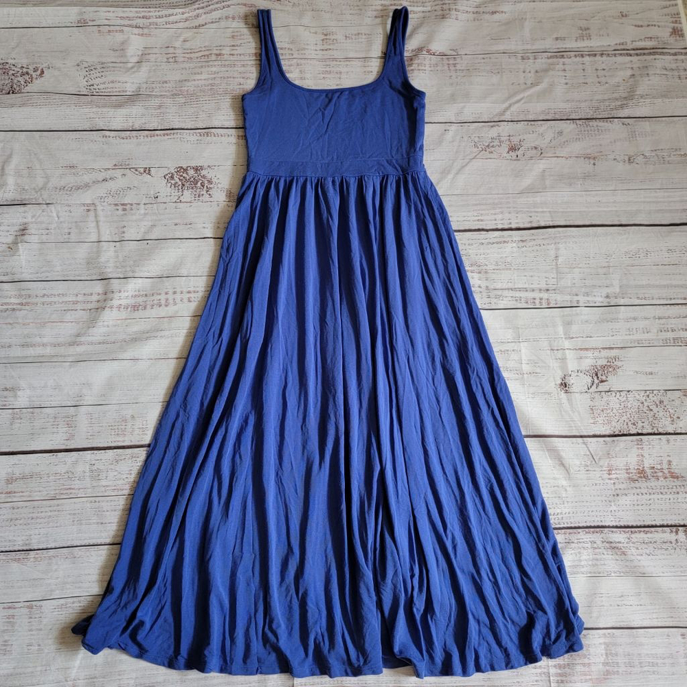 Wilfred Blue Sleeveless Midi Dress